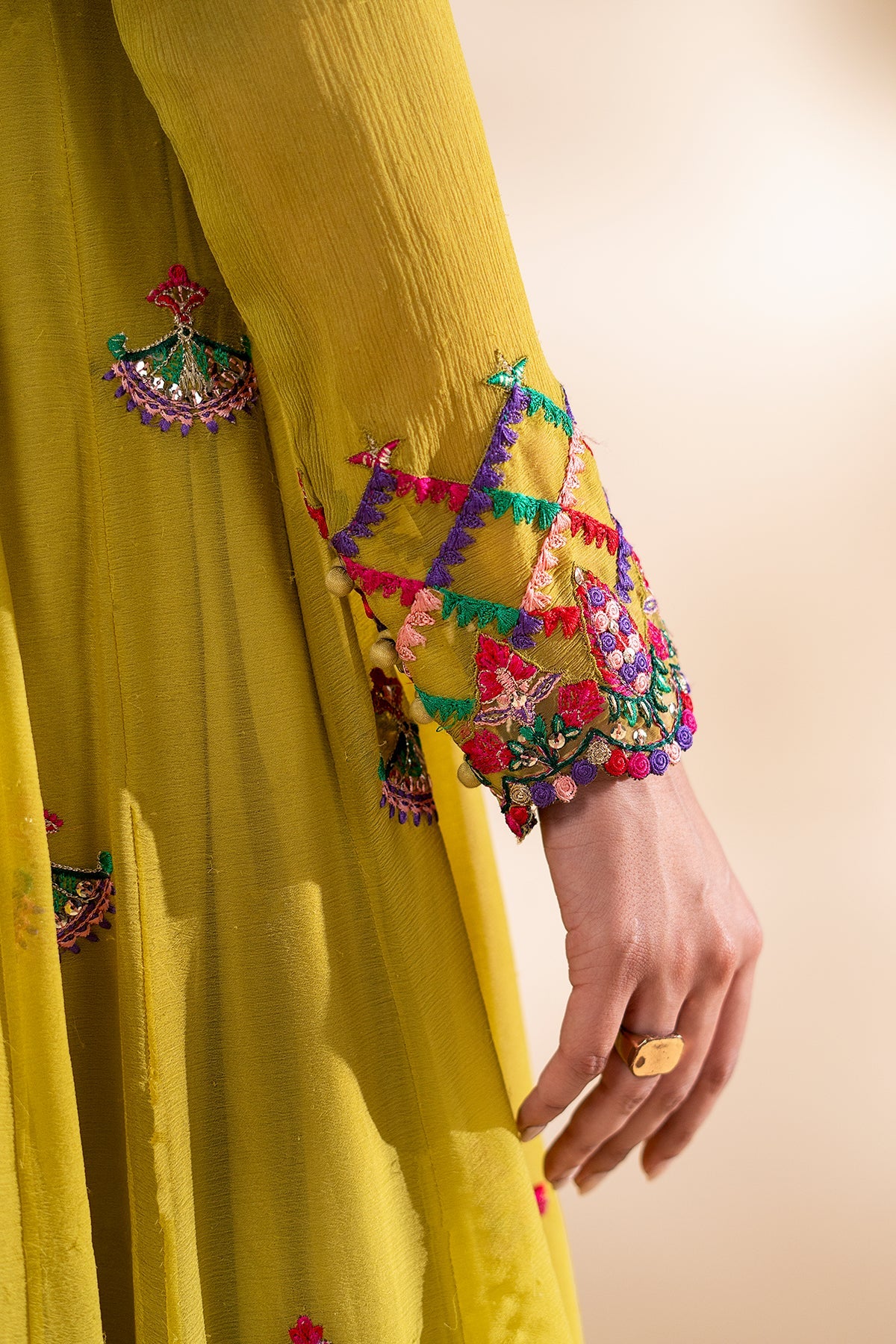 3-PC Embroidered  CMA-6-362