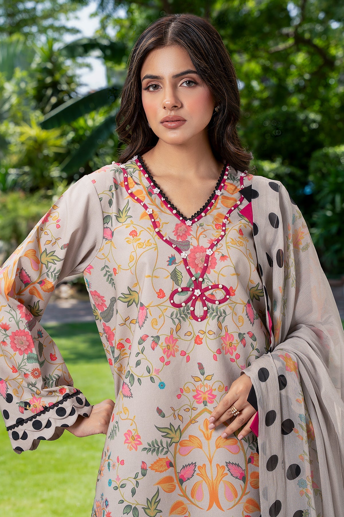 3-PC Stitched Printed Lawn C-Print Vol 3 CP6-25P