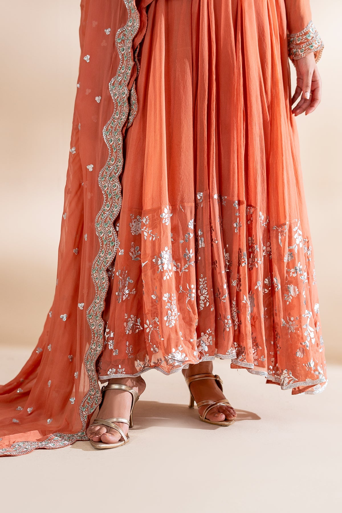 3-PC Embroidered Chiffon CMA-6-418
