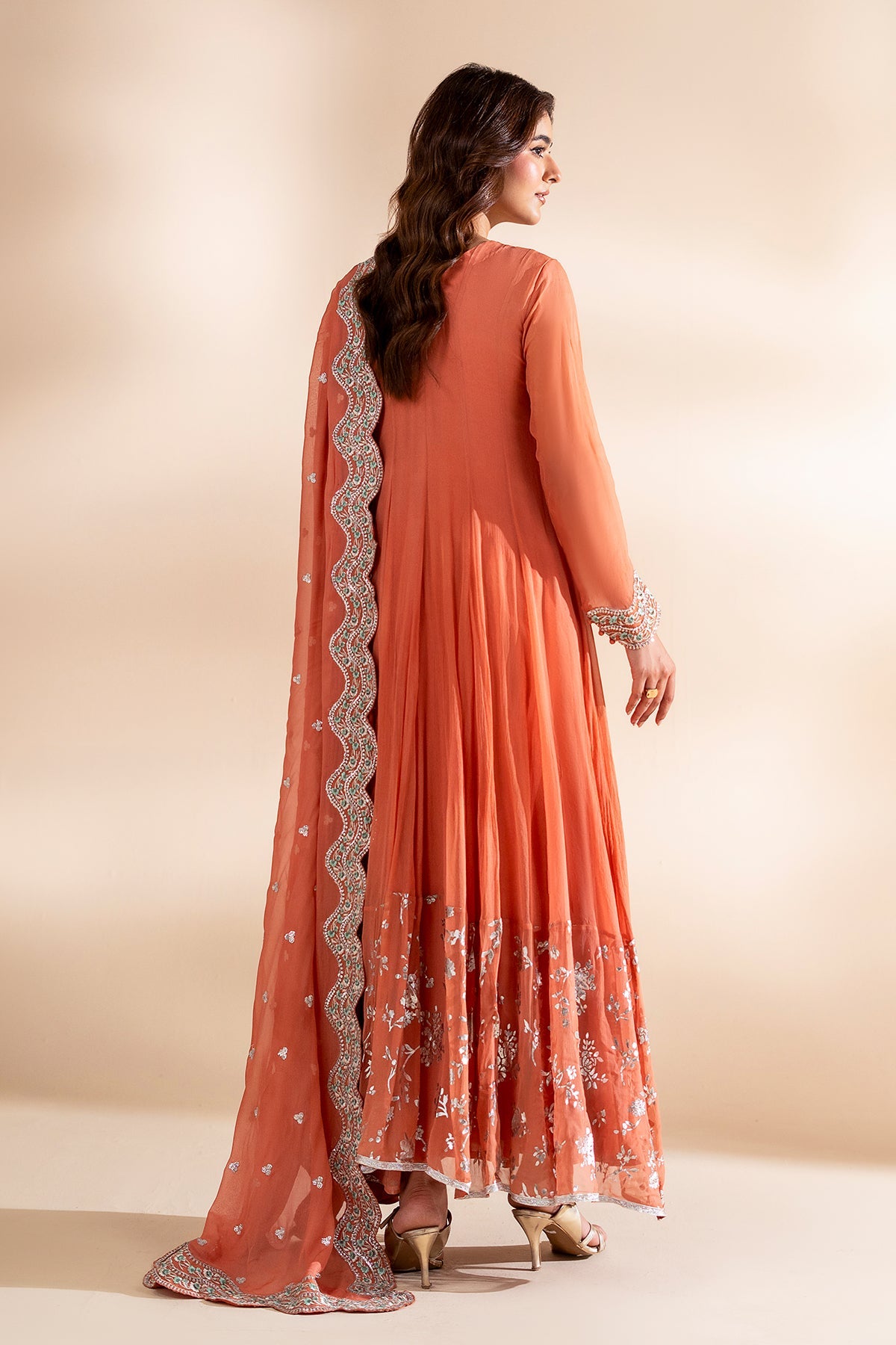 3-PC Embroidered Chiffon CMA-6-418