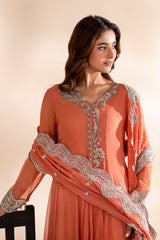 3-PC Embroidered Chiffon CMA-6-418