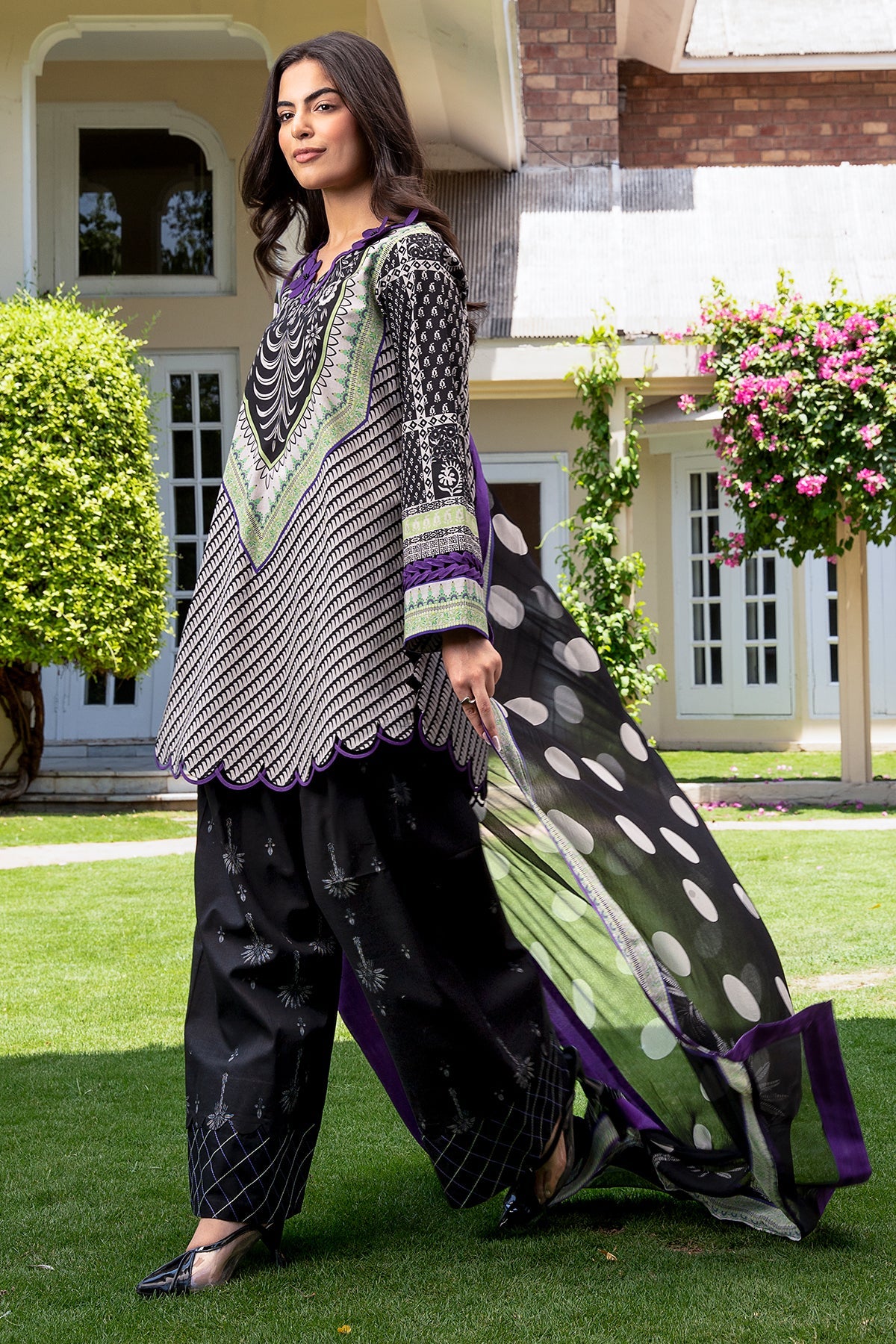 3-PC Stitched Printed Lawn  CP6-24P