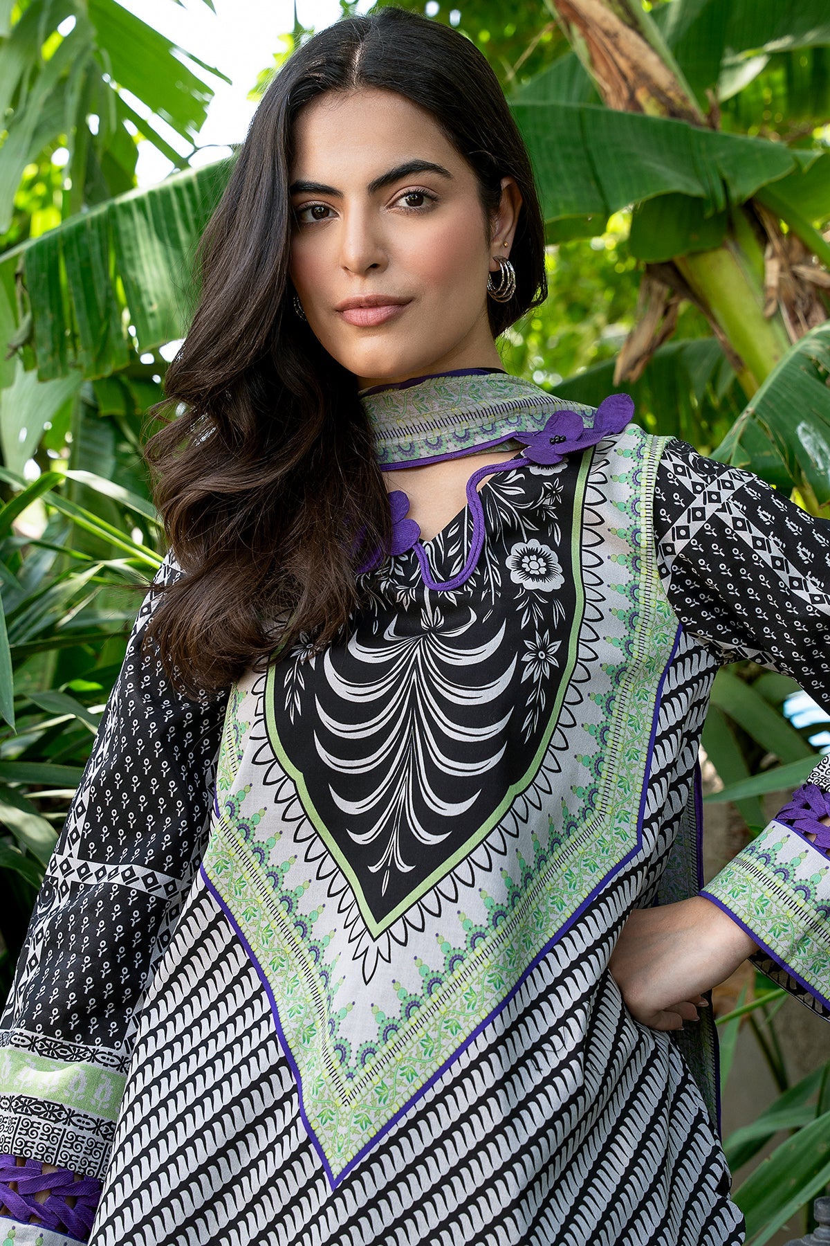 3-PC Stitched Printed Lawn  CP6-24P