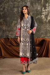 3-PC Stitched Embroidered  Lawn  SLC27-03P