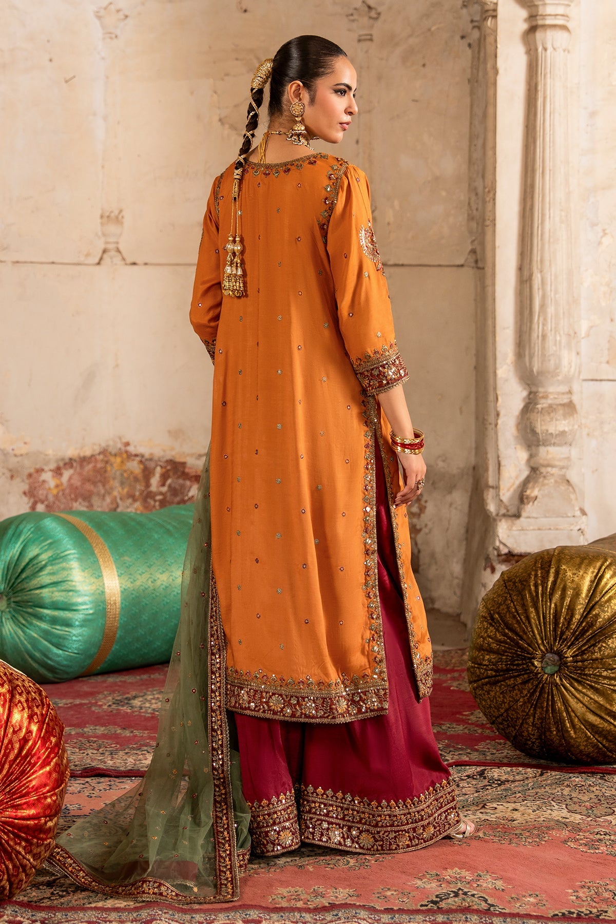 Embroidered Raw Silk CMA-6-477
