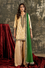 3-PC Embroidered  Jacquard CMA-6-278