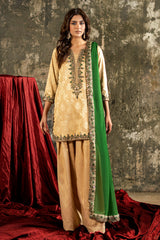 3-PC Embroidered  Jacquard CMA-6-278