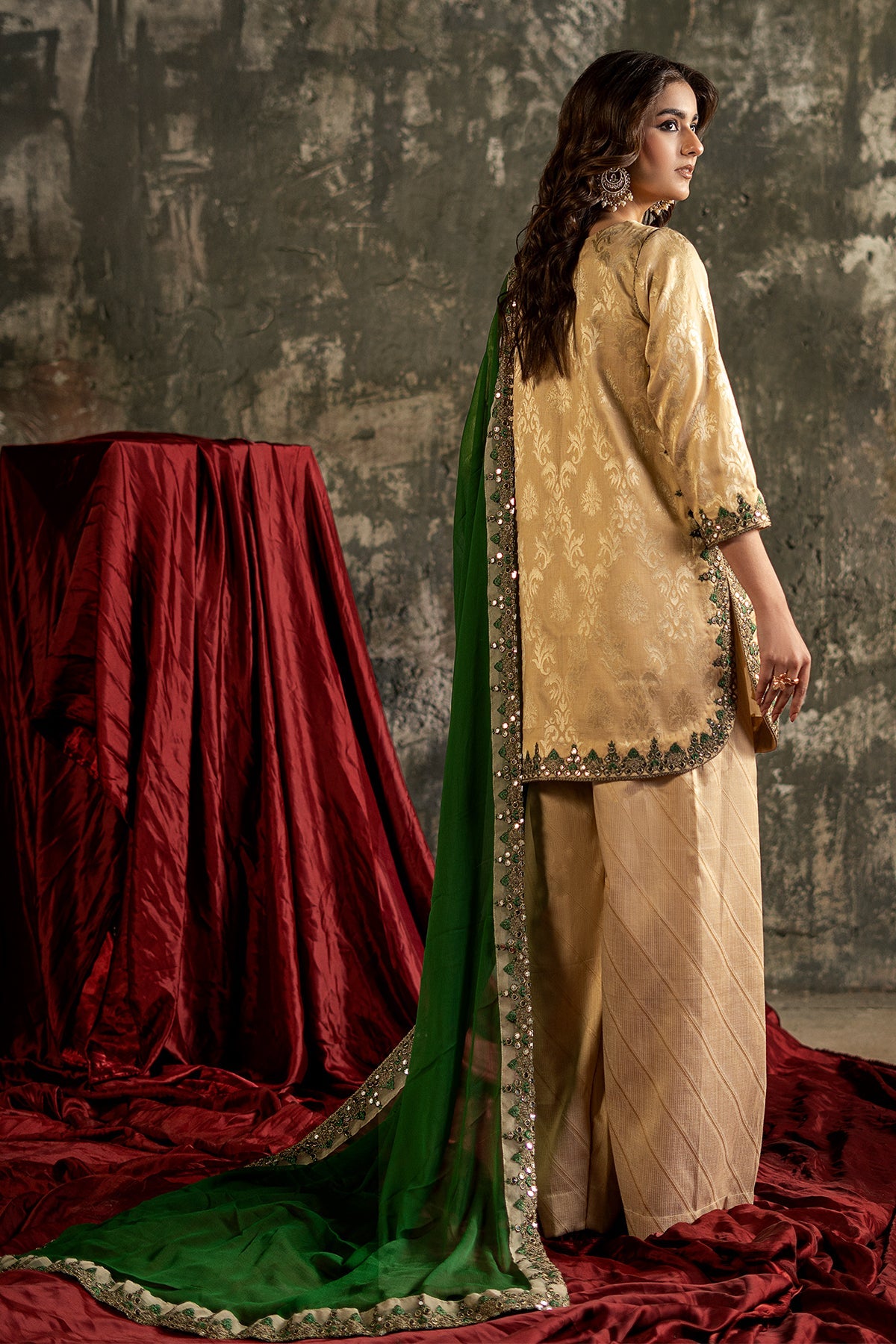 3-PC Embroidered  Jacquard CMA-6-278