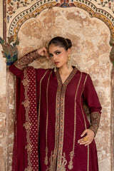 Embroidered Raw Silk Cma-6-389