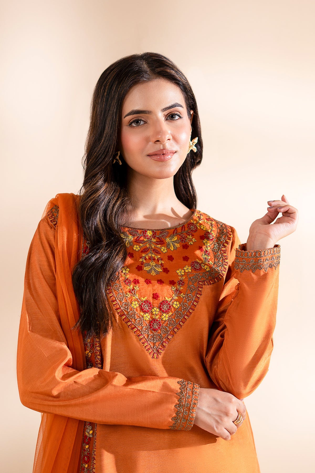 3-PC Stitched Embroidered CMA-6-312