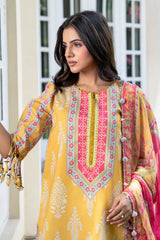 3-PC Stitched Printed Lawn  CP6-26P
