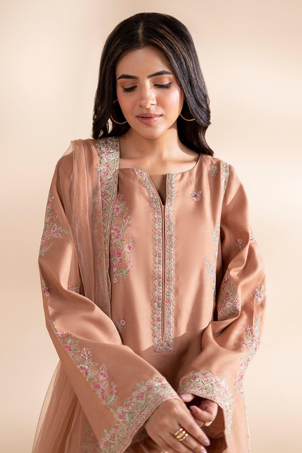 3-PC Stitched Embroidered CMA-6-398