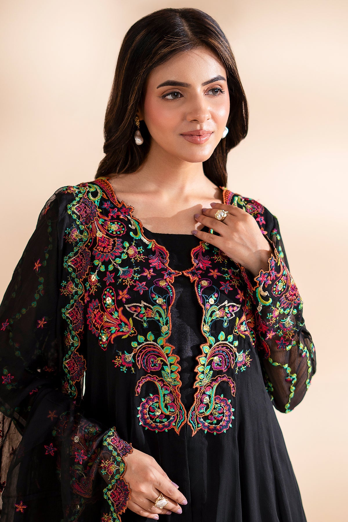 3-PC Embroidered  CMA-6-334