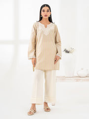 Yarn Dyed Kurti-Embroidered (Pret)
