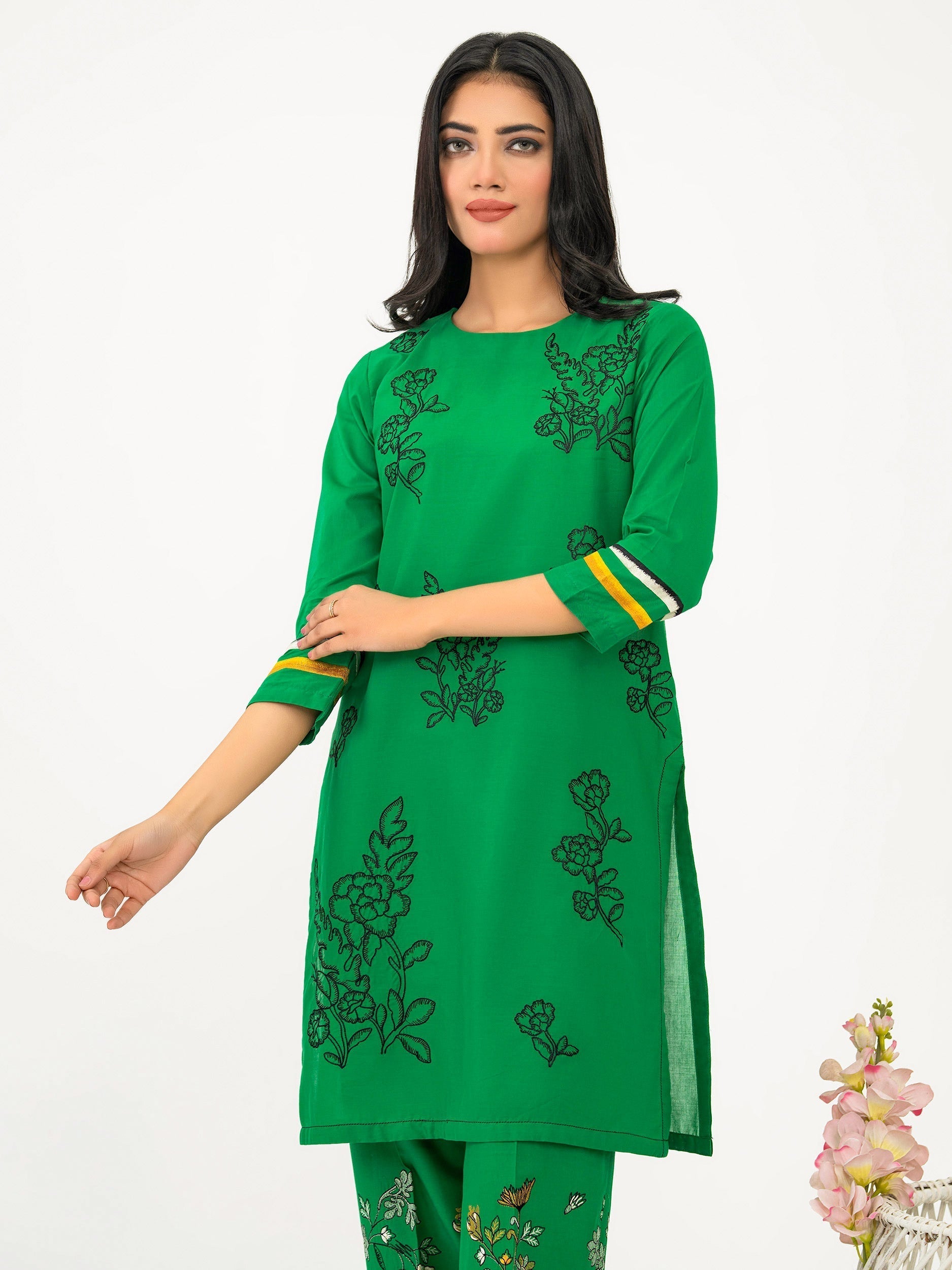 2 Piece Lawn Suit-Embroidered (Pret)