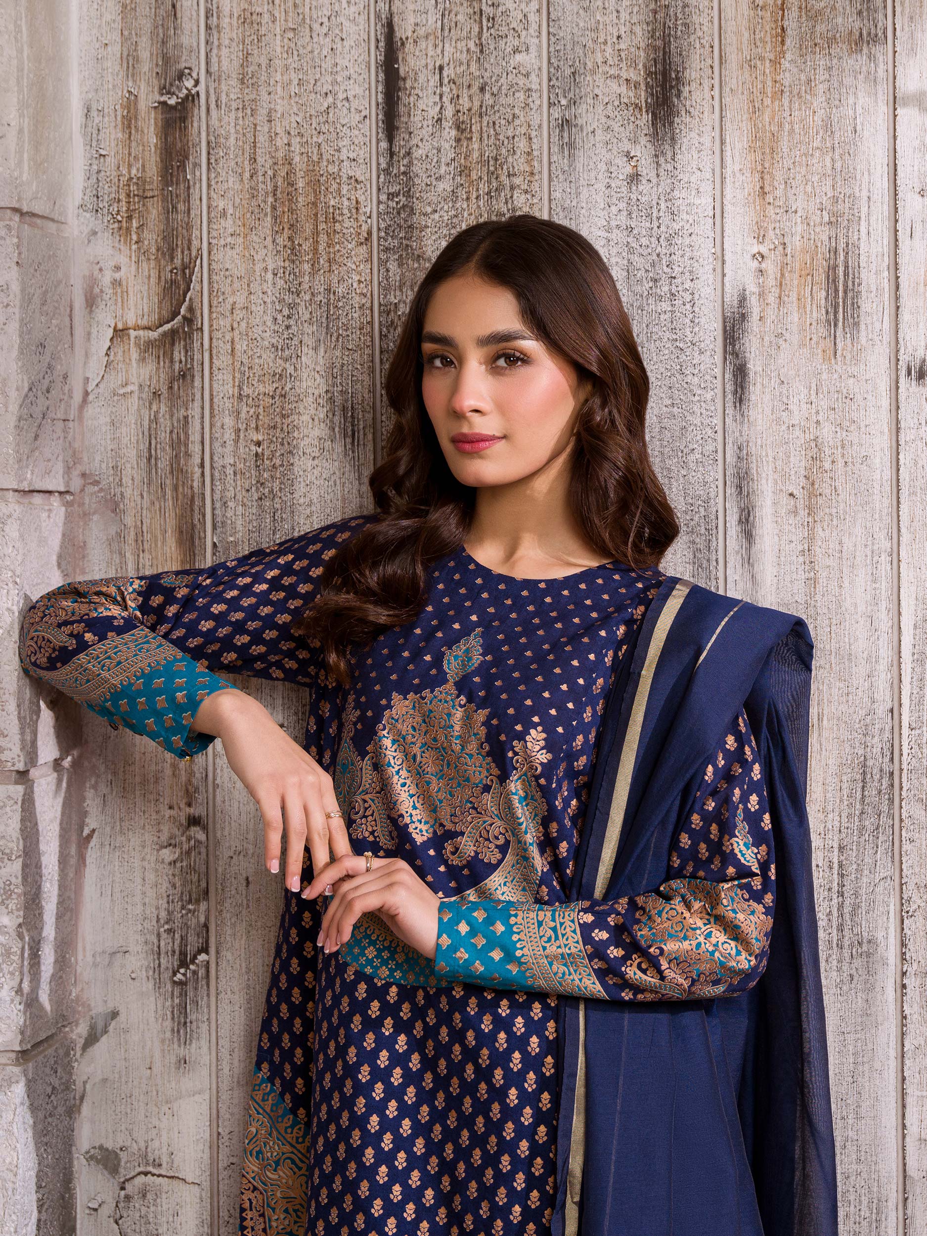 3 Piece Lawn Suit-Paste Print (Pret)