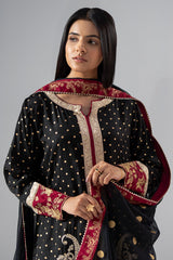 3-PC Embroidered Raw-Silk CMA-6-268