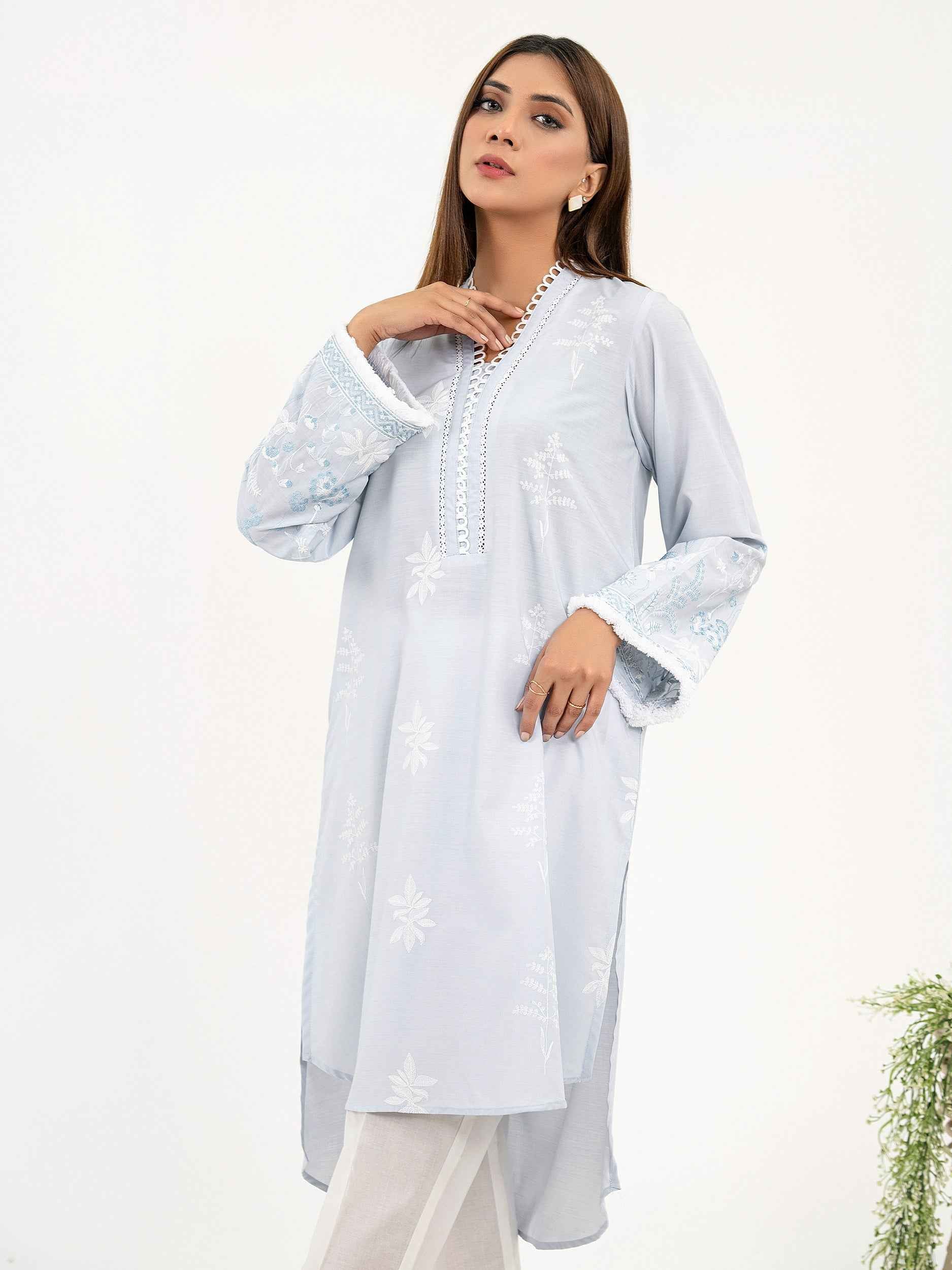 Viscose Shirt-Embroidered (Pret)