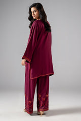 2-PC Embroidered Raw-Silk CMA-6-402