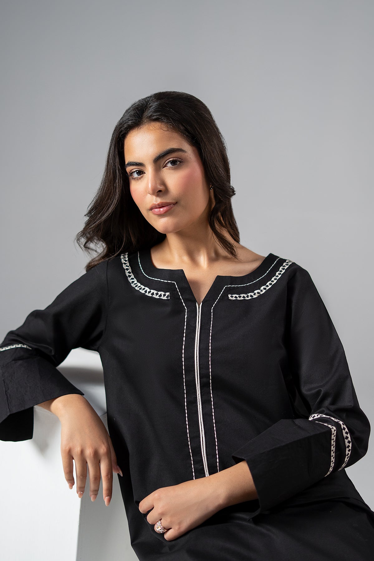 2-PC Stitched Embroidered Cotton CNP-6-257