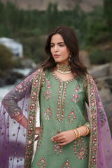 Embroidered Raw Silk CMA-6-446