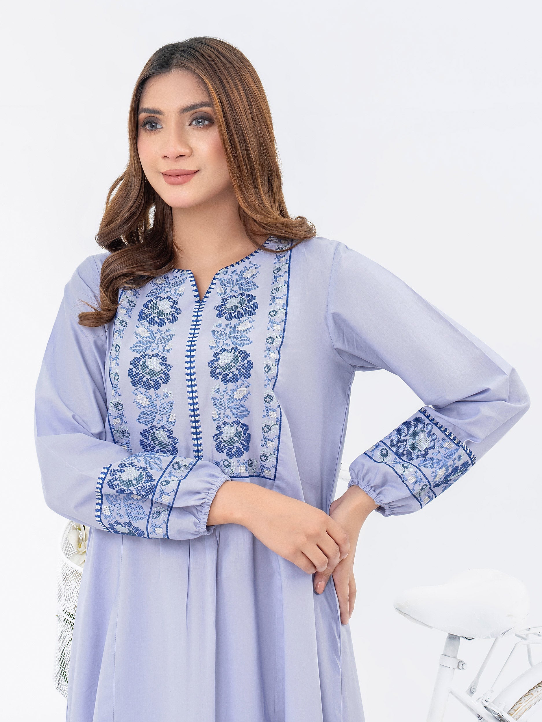 Lawn Shirt-Embroidered (Pret)