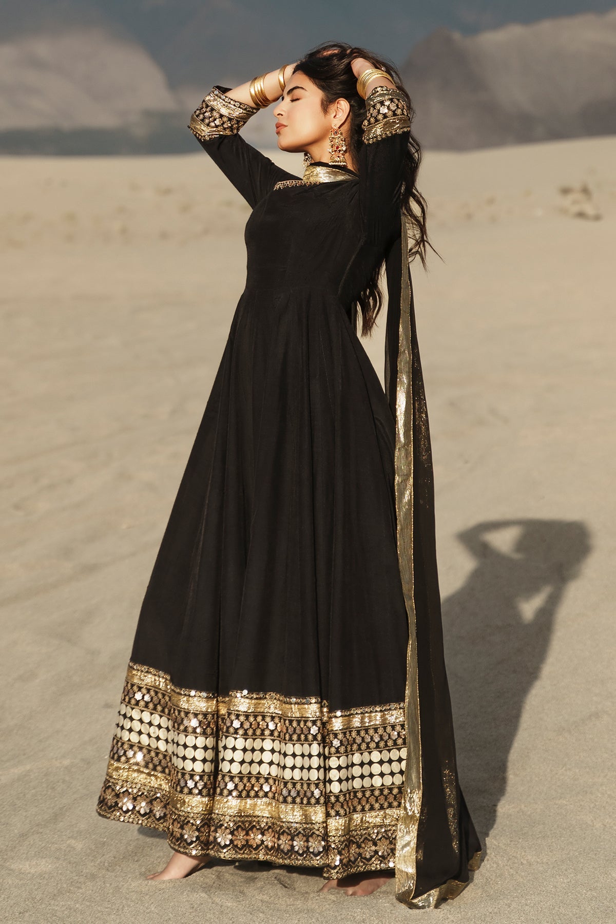 3 Pcs Stitched Raw Silk Pishwas CMA-6-467