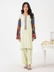 Linen Suit-Embroidered(Pret)