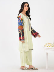 Linen Suit-Embroidered(Pret)