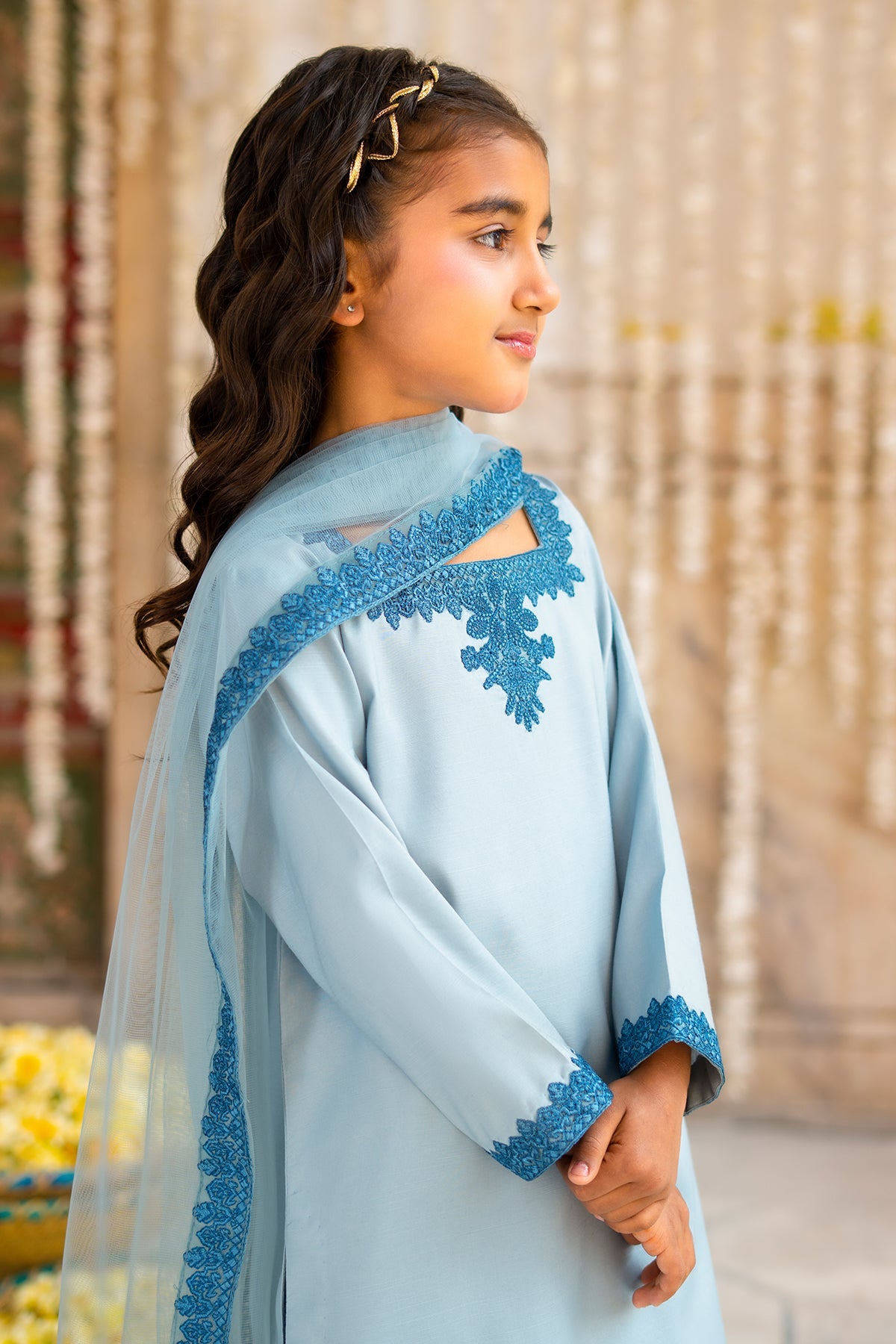 3-PC Embroidered Raw-Silk CKP-6-381