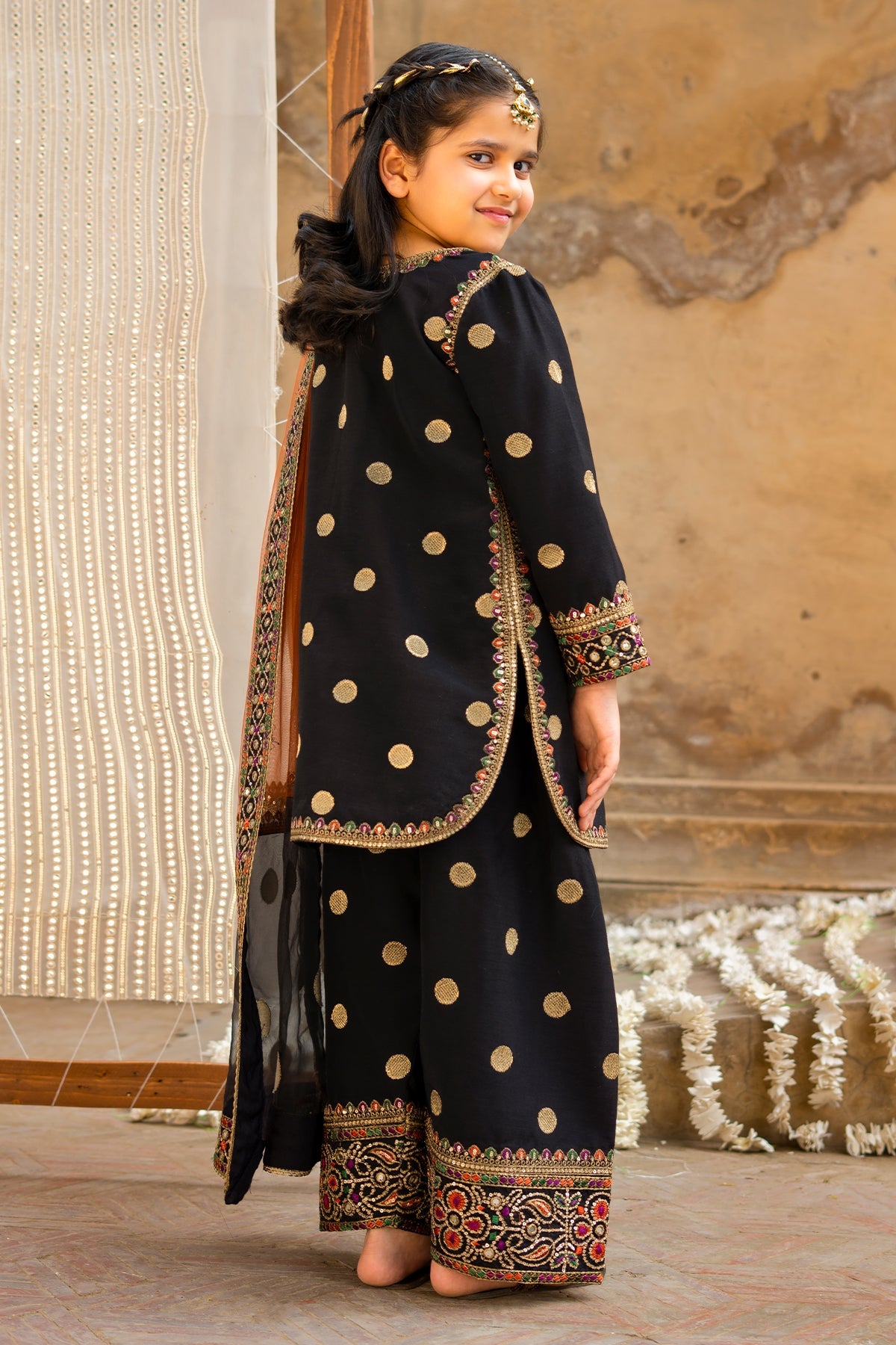 3-PC Embroidered Raw-Silk CKP-6-366