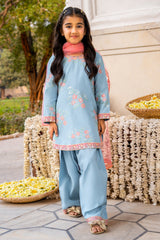 3-PC Embroidered Raw-Silk Suit  CKP-6-378