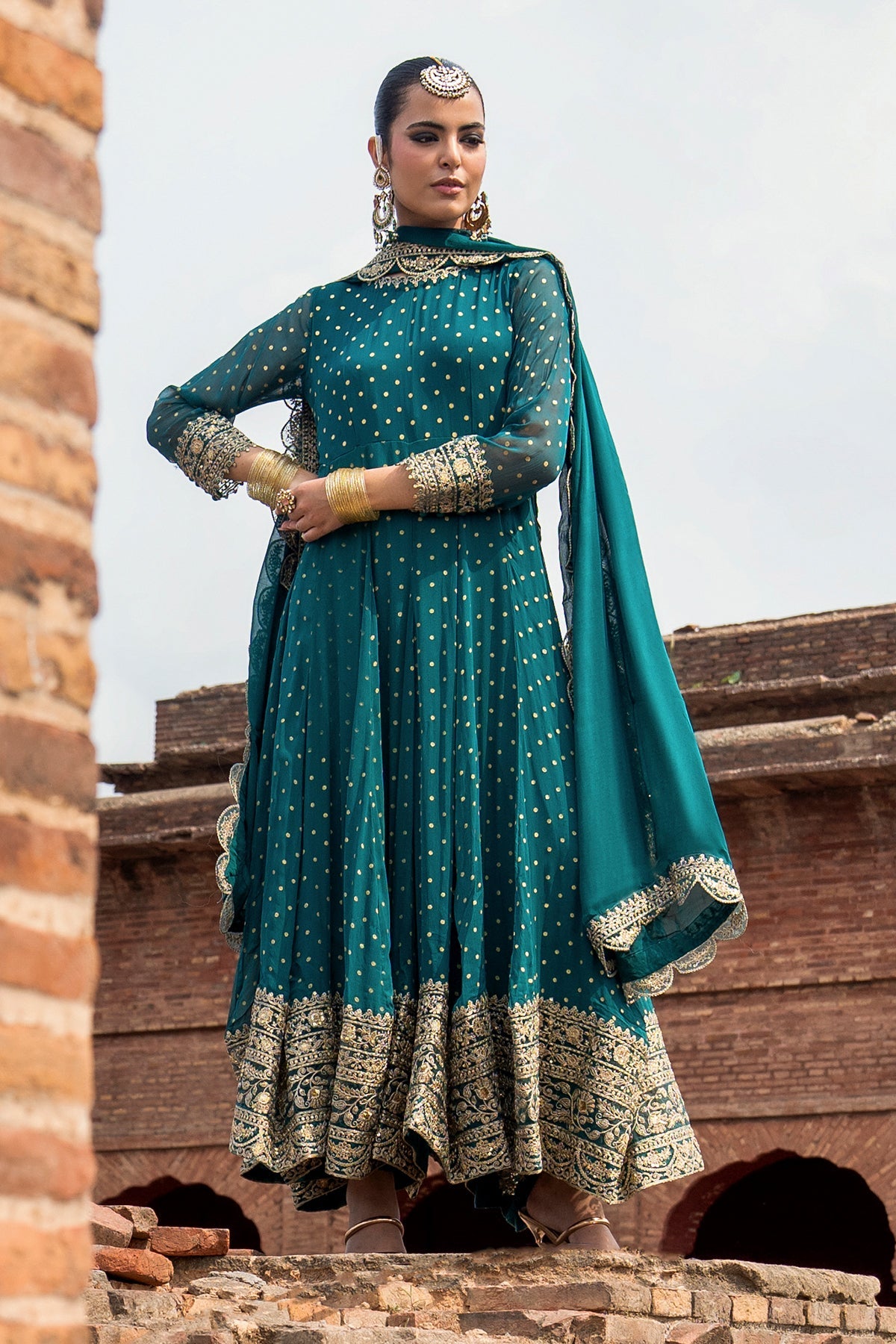 3-PC Embroidered Chiffon CMA-6-427
