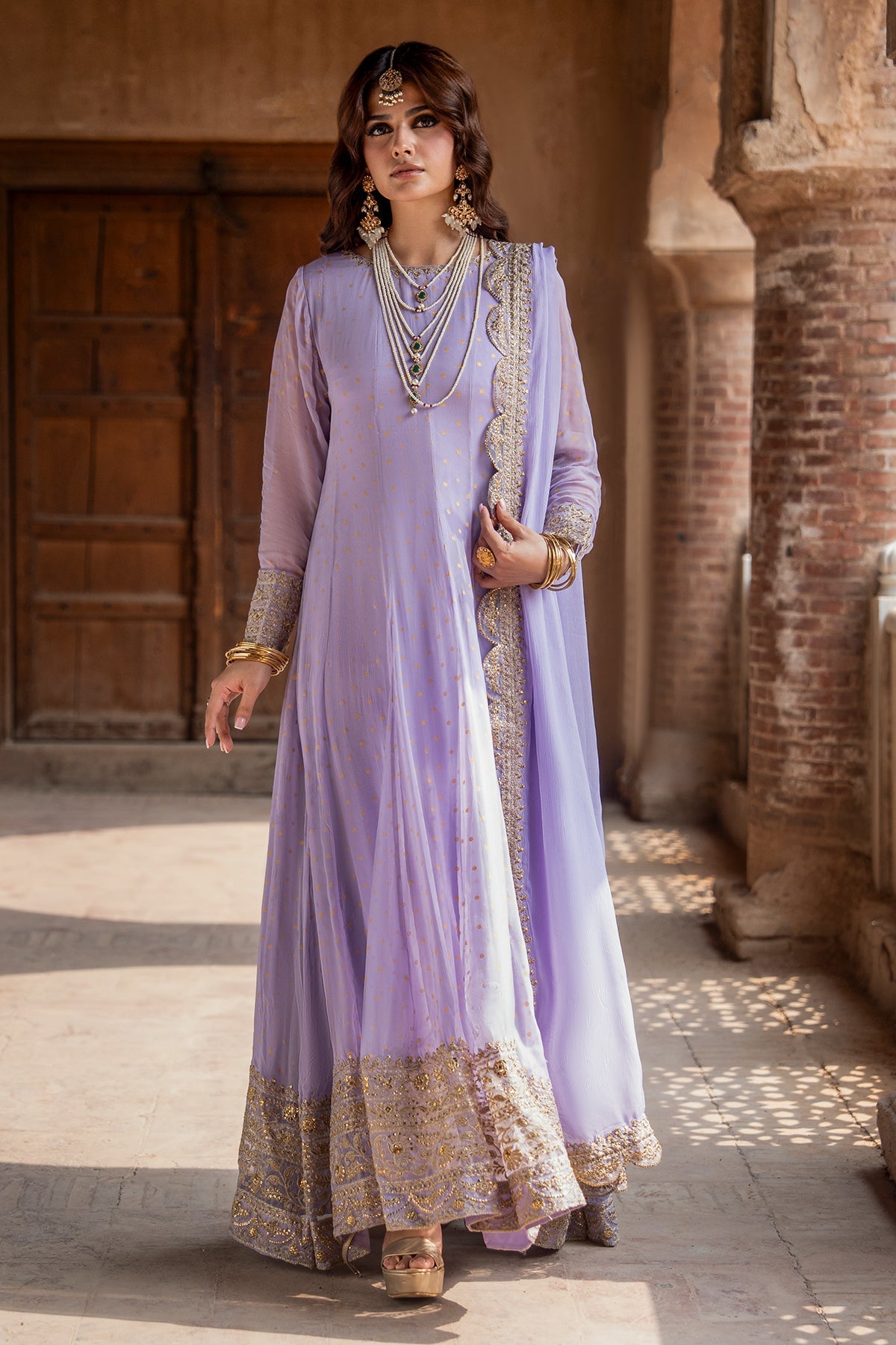 3-PC Embroidered Chiffon CMA-6-428