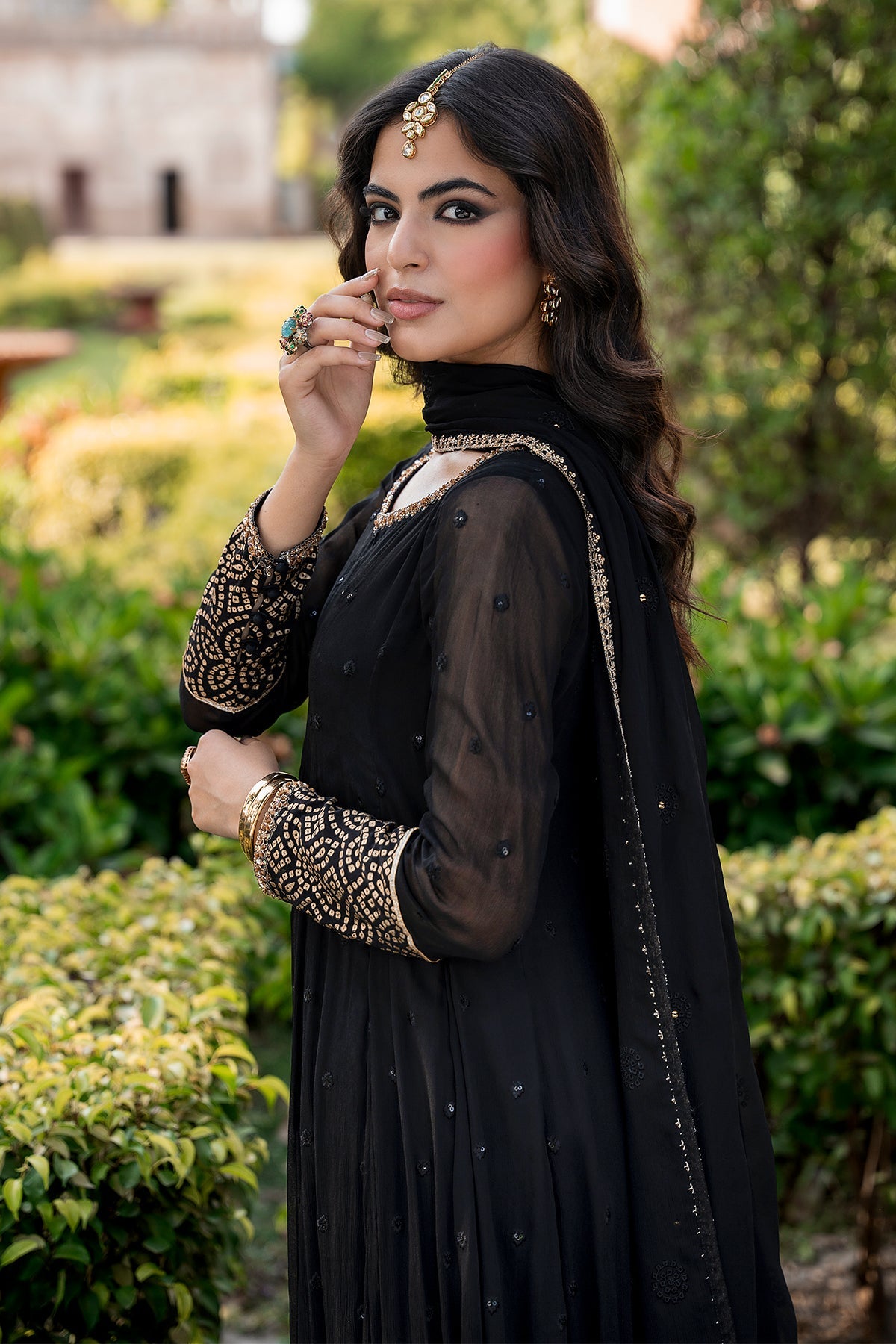 3-PC Embroidered Chiffon CMA-6-408