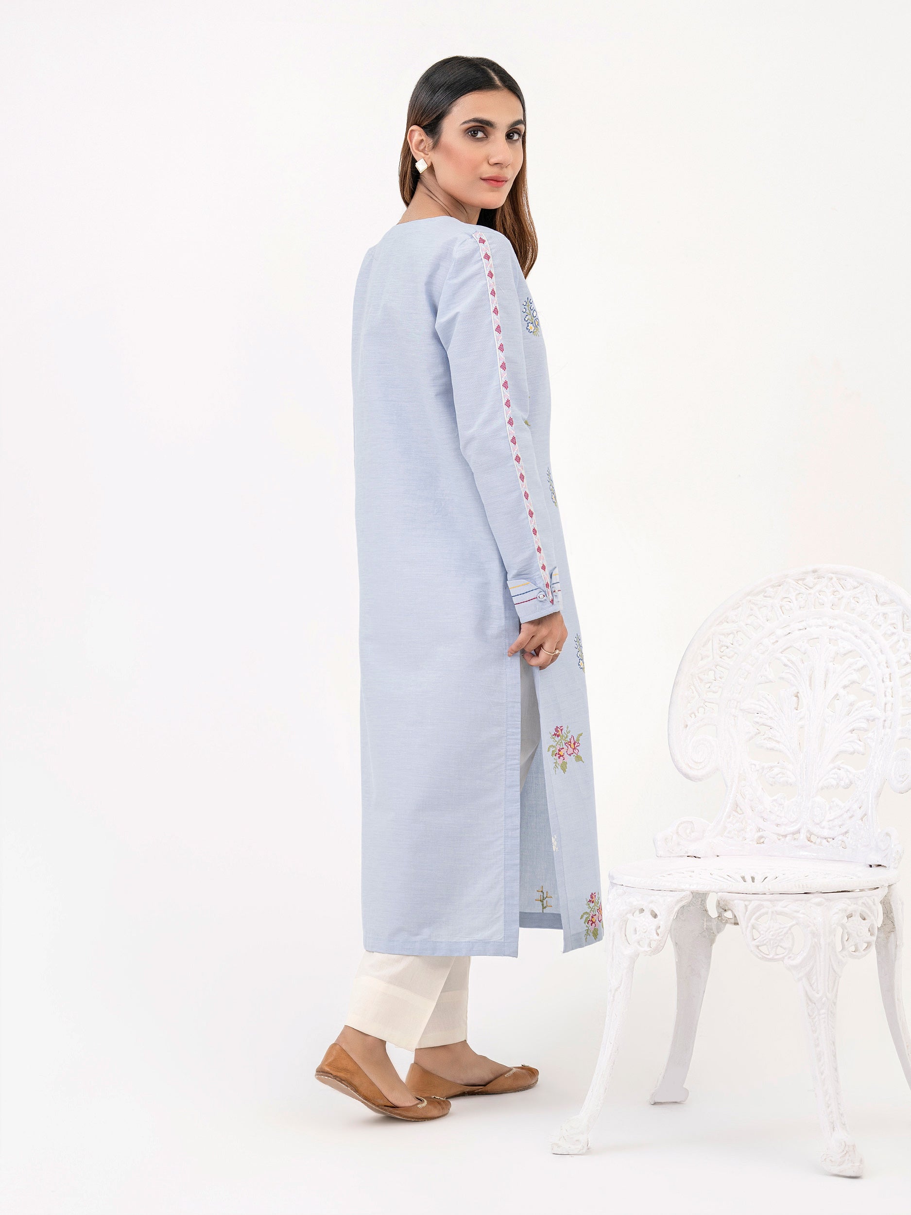Yarn Dyed Shirt-Embroidered (Pret)