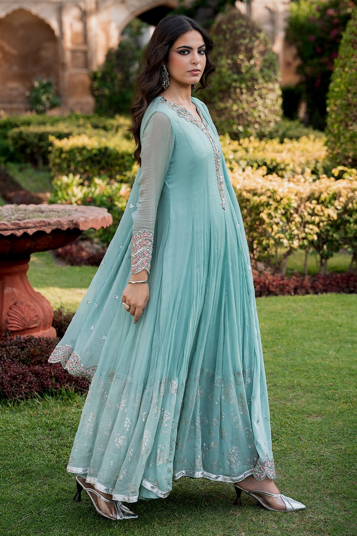 3-PC Embroidered Chiffon CMA-6-415