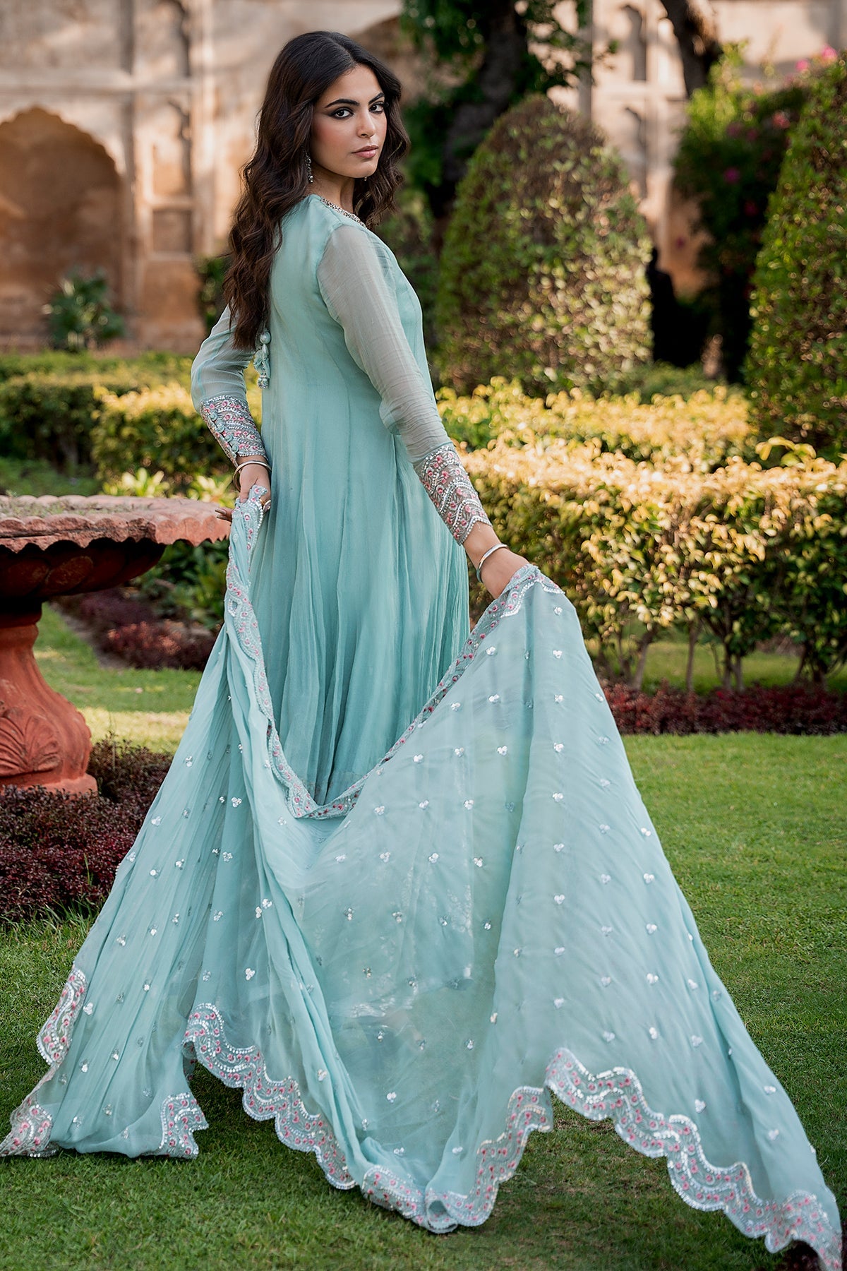 3-PC Embroidered Chiffon CMA-6-415