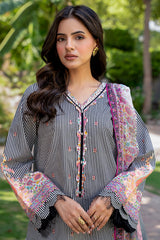 3-PC Stitched Printed Lawn  CP6-22P