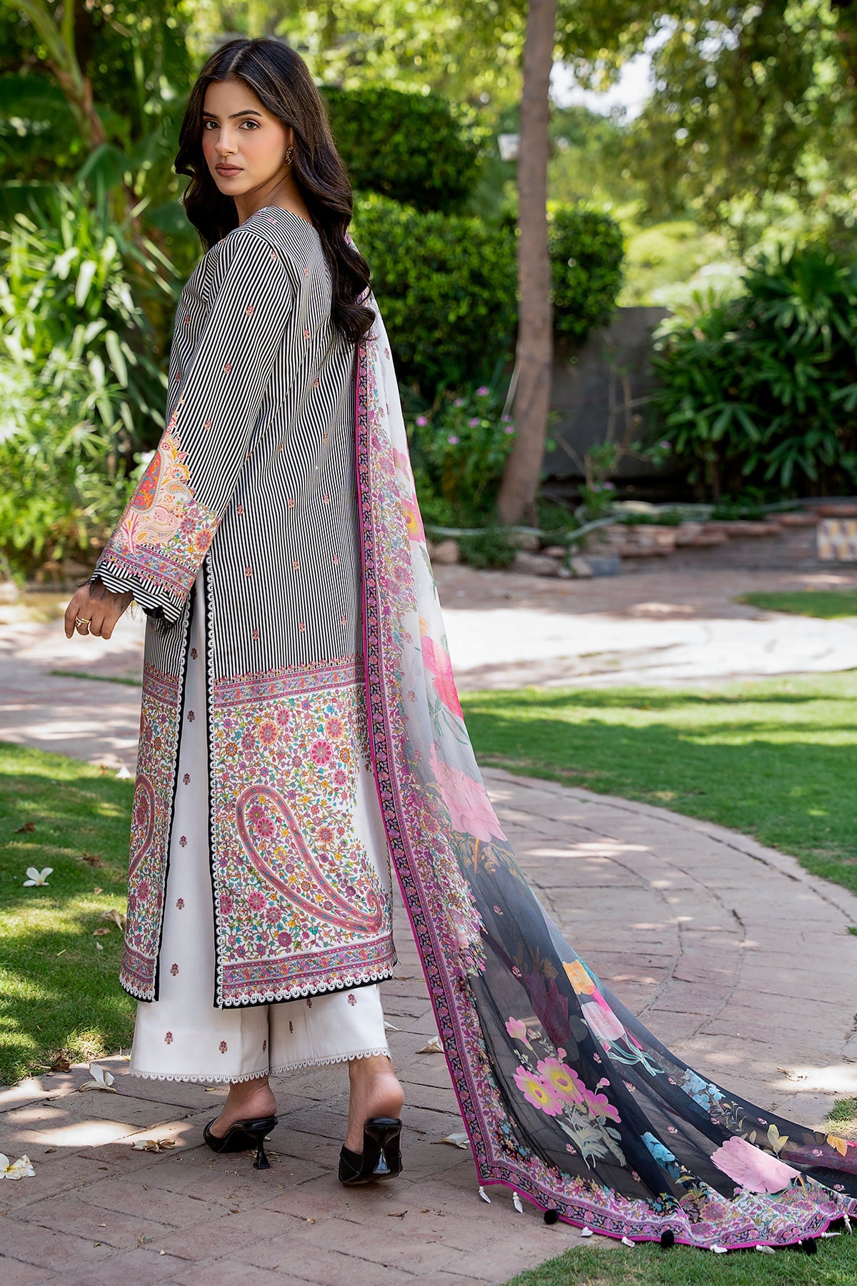 3-PC Stitched Printed Lawn  CP6-22P