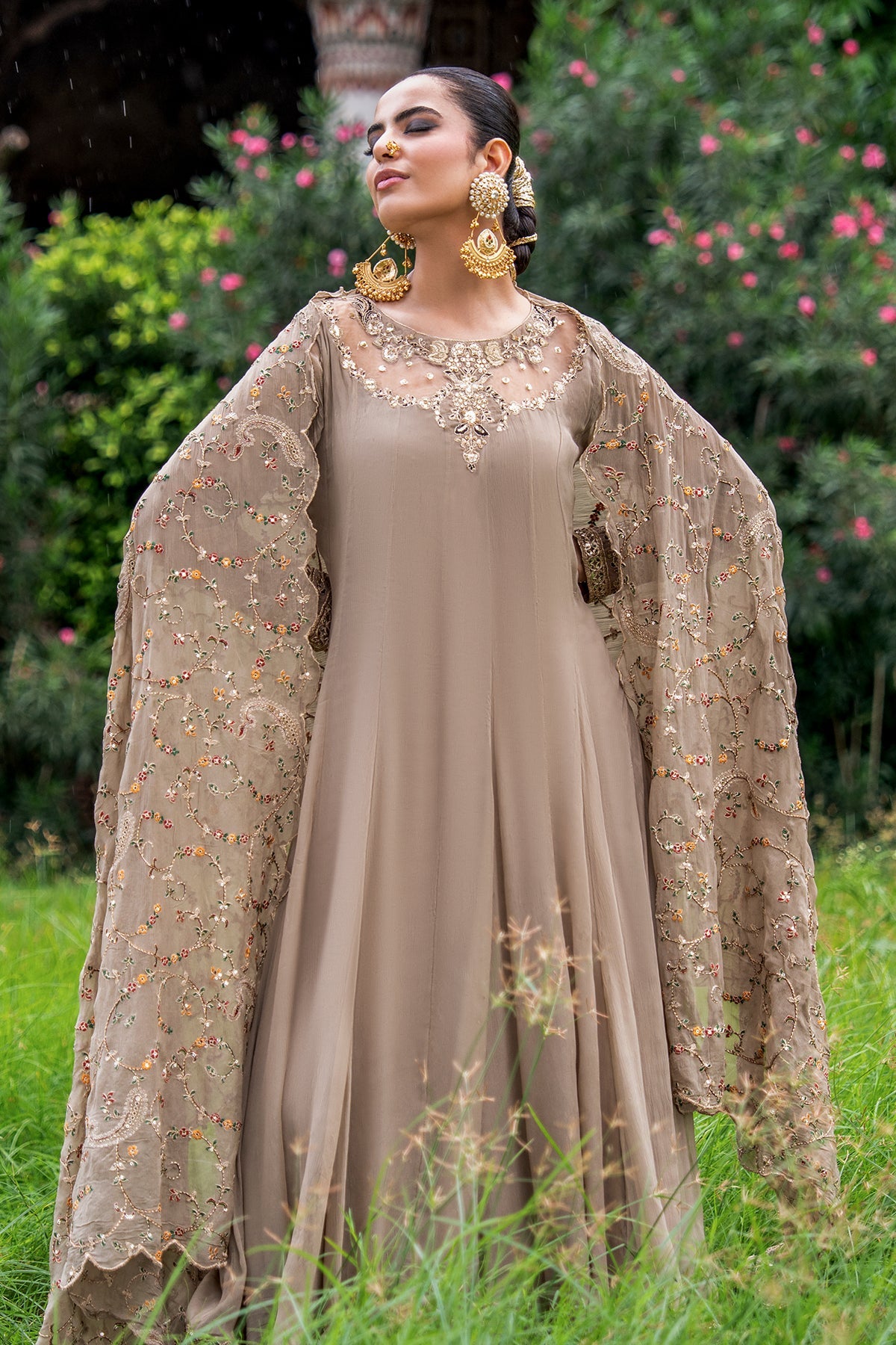 3-PC Embroidered Chiffon CMA-6-449