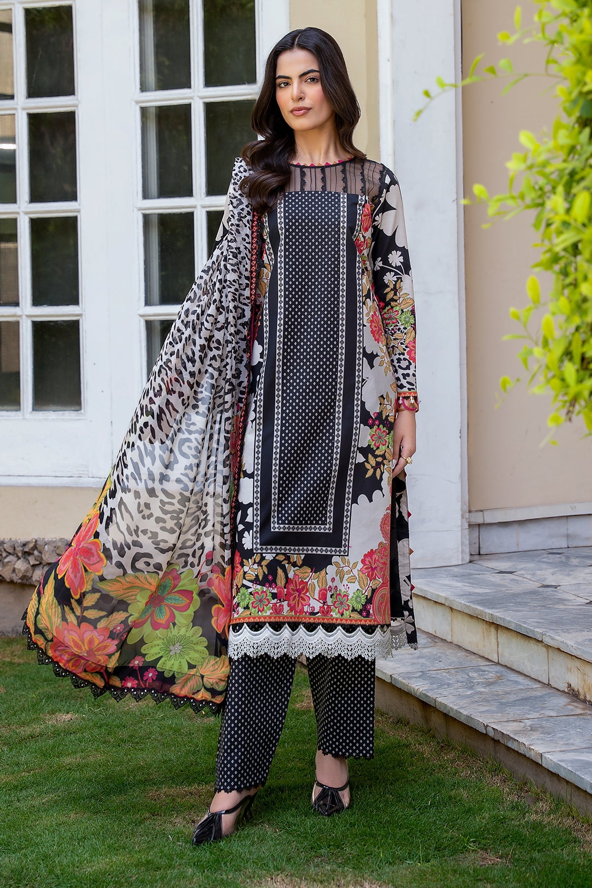 3-PC Stitched Printed Lawn  CP6-21P