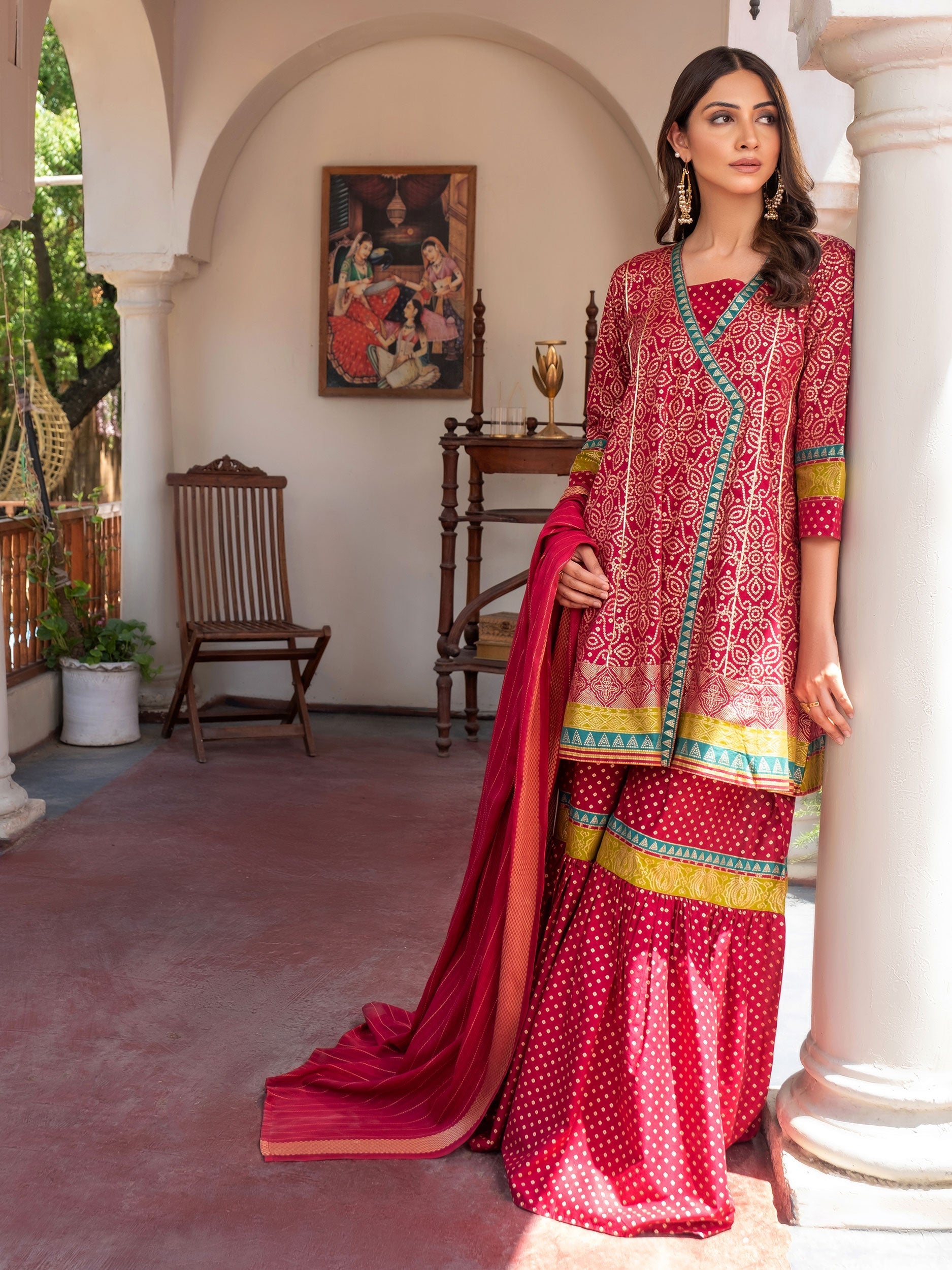 3 Piece Lawn Suit-Paste Print (Pret)