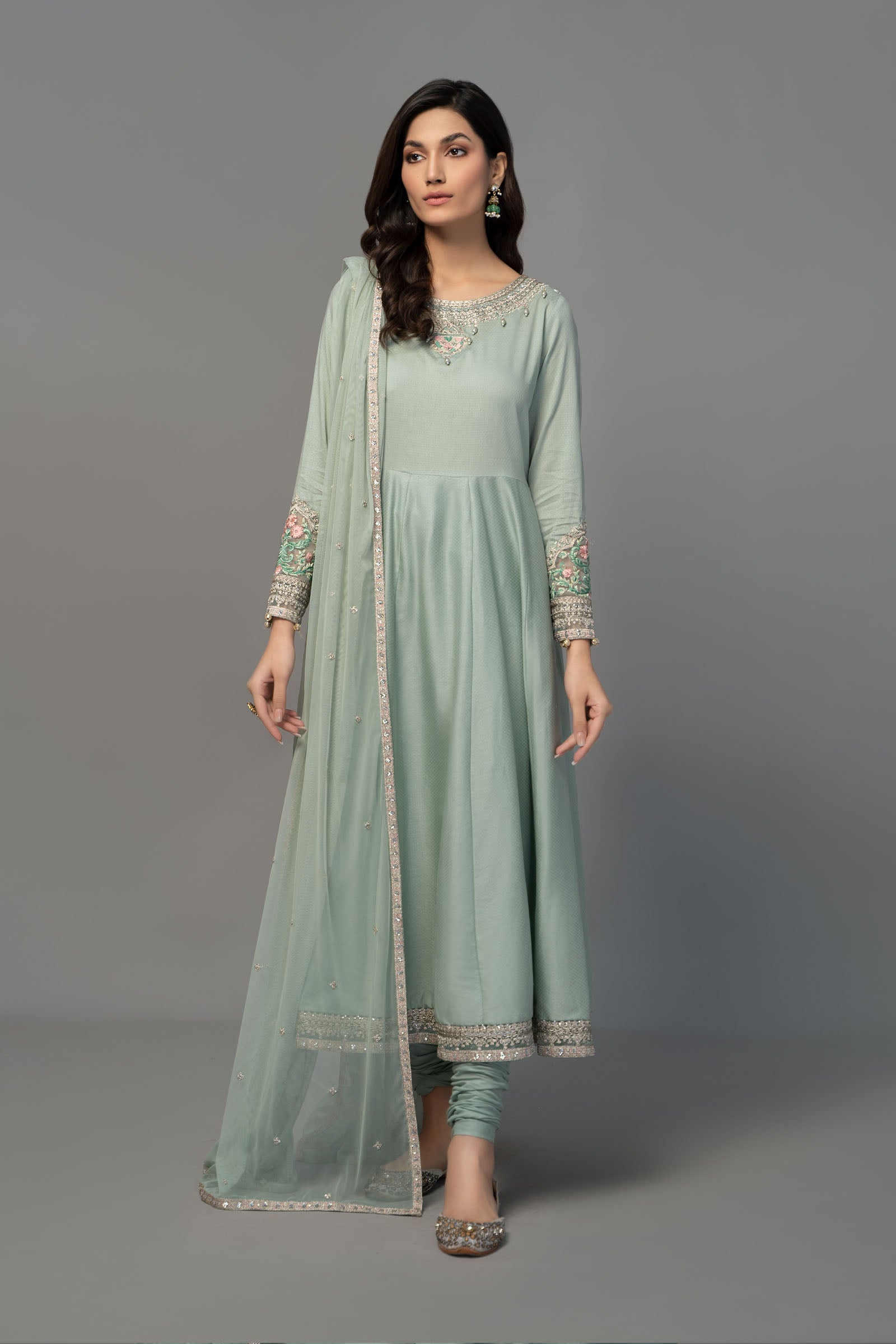 3 Piece Embroidered Suit