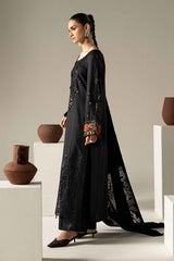 3 Piece Embroidered Linen Suit