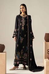 3 Piece Embroidered Linen Suit