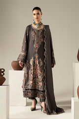 3 Piece Embroidered Linen Suit