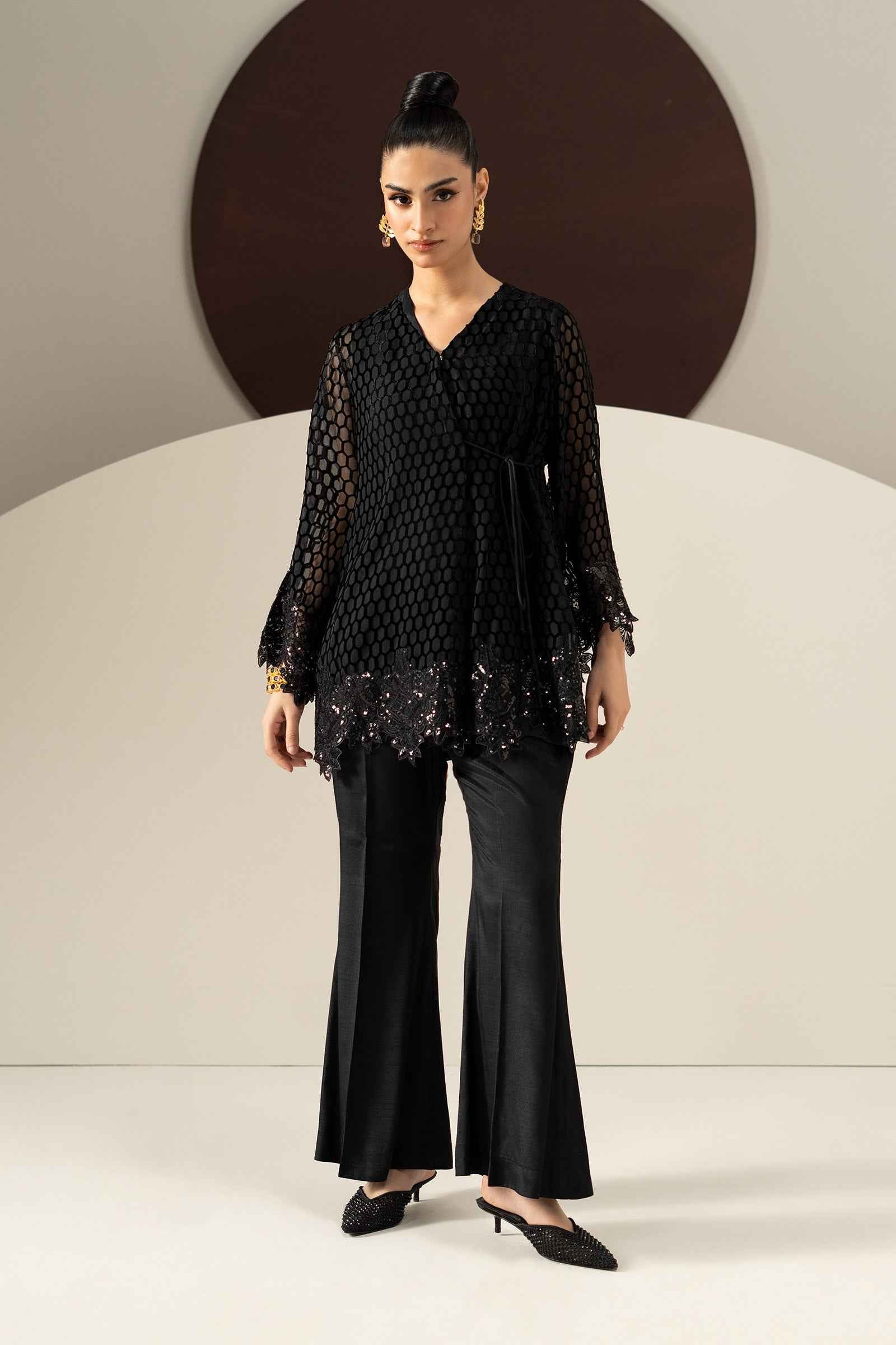3 Piece Embroidered Palachi Suit