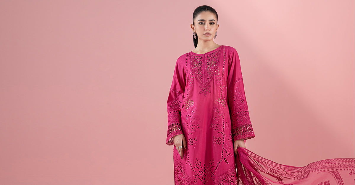 3 Piece Embroidered Lawn Suit