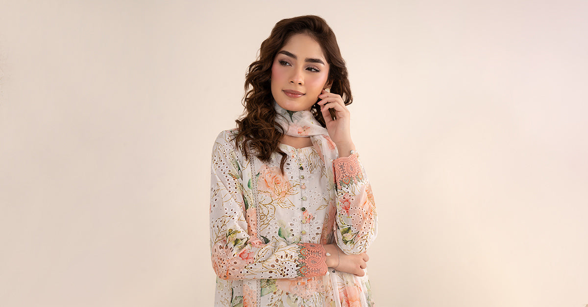 3 Piece Embroidered Lawn Suit